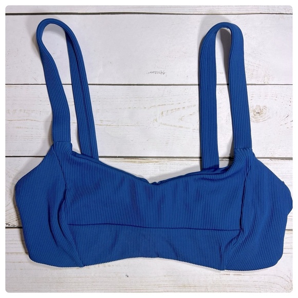 L*Space | Eco Chic Jess Bikini Top In Indigo Blue | S - Picture 8 of 11